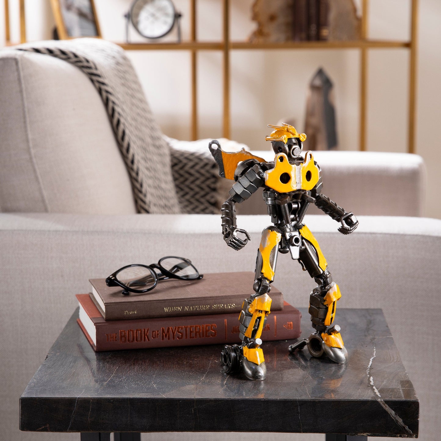 11 inch Bumblebee sculpture front view