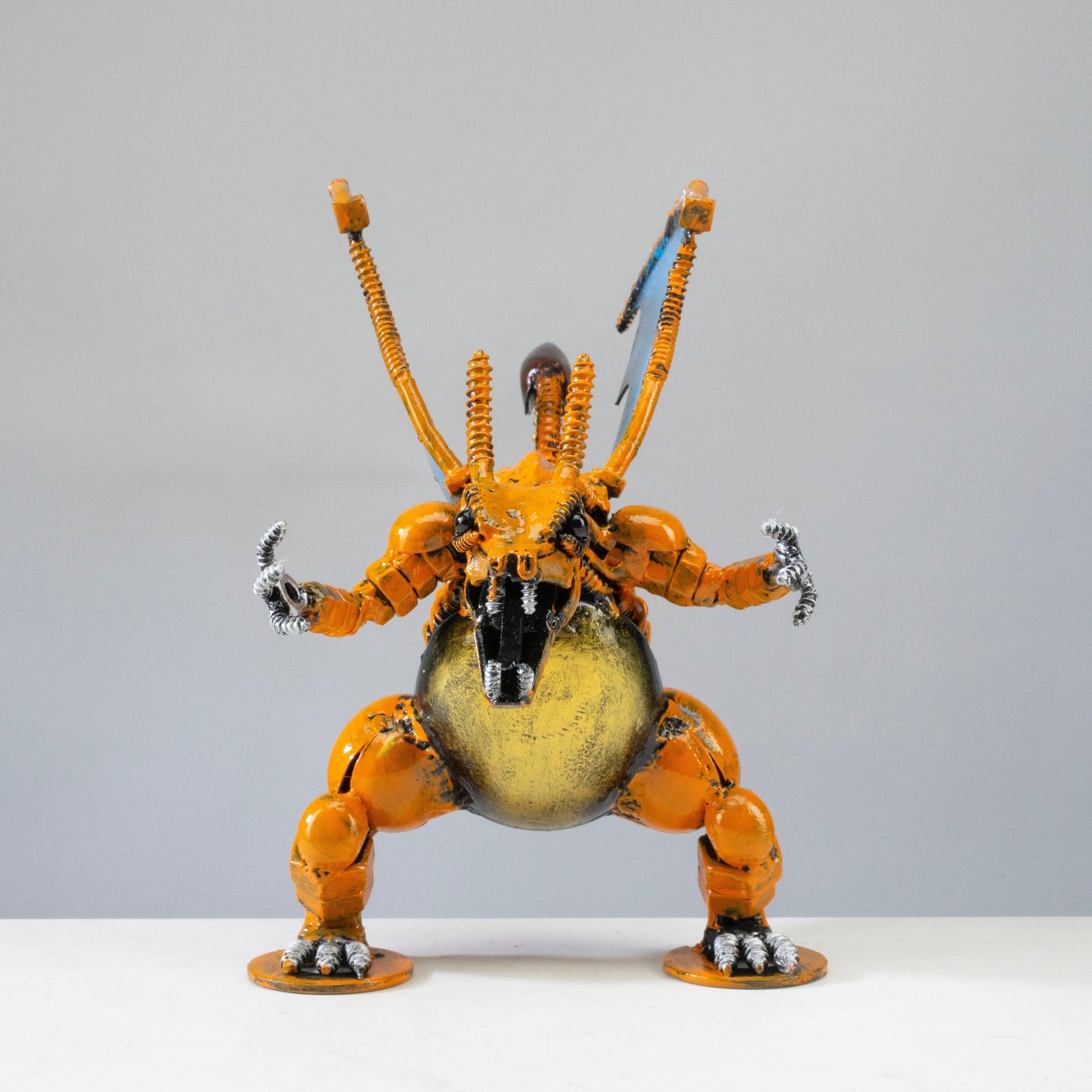 Charizard desk sculpture wing detail