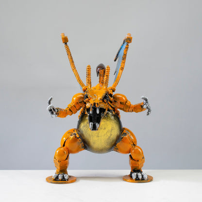 Charizard desk sculpture wing detail