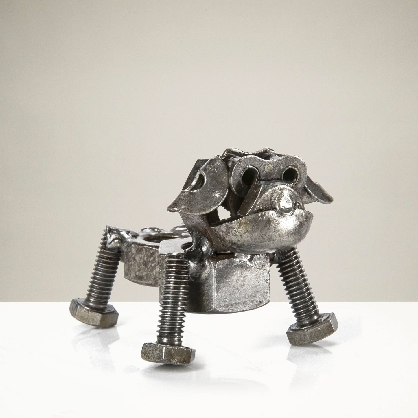 Dog recycled metal sculpture — Vault 88