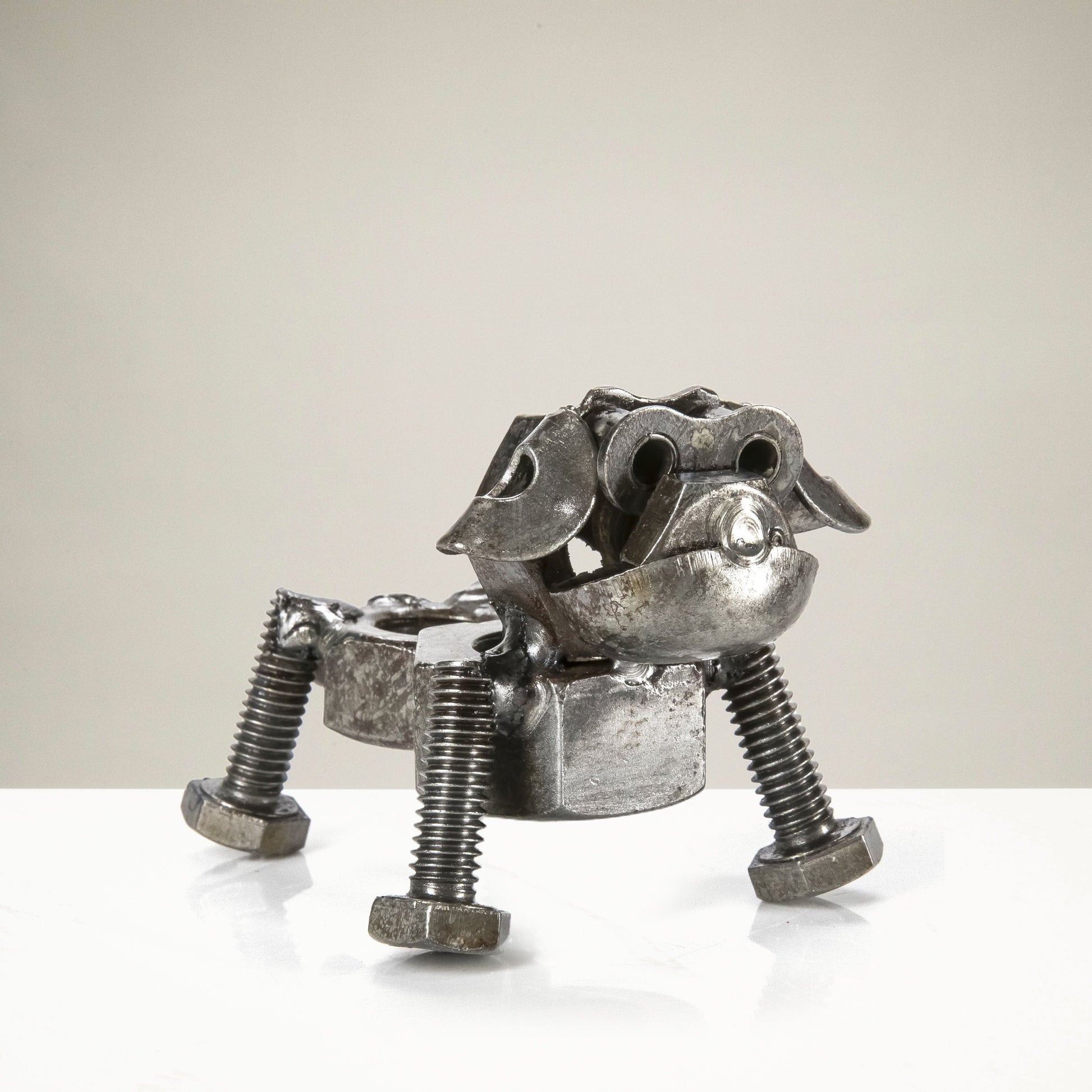Dog recycled metal sculpture — Vault 88
