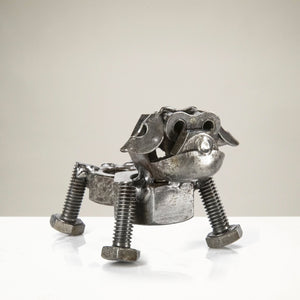 Dog Recycled Metal Sculpture