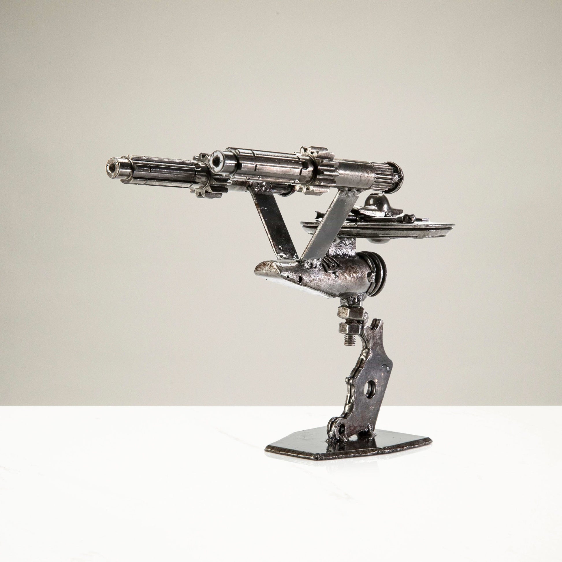 Enterprise metal sculpture detail
