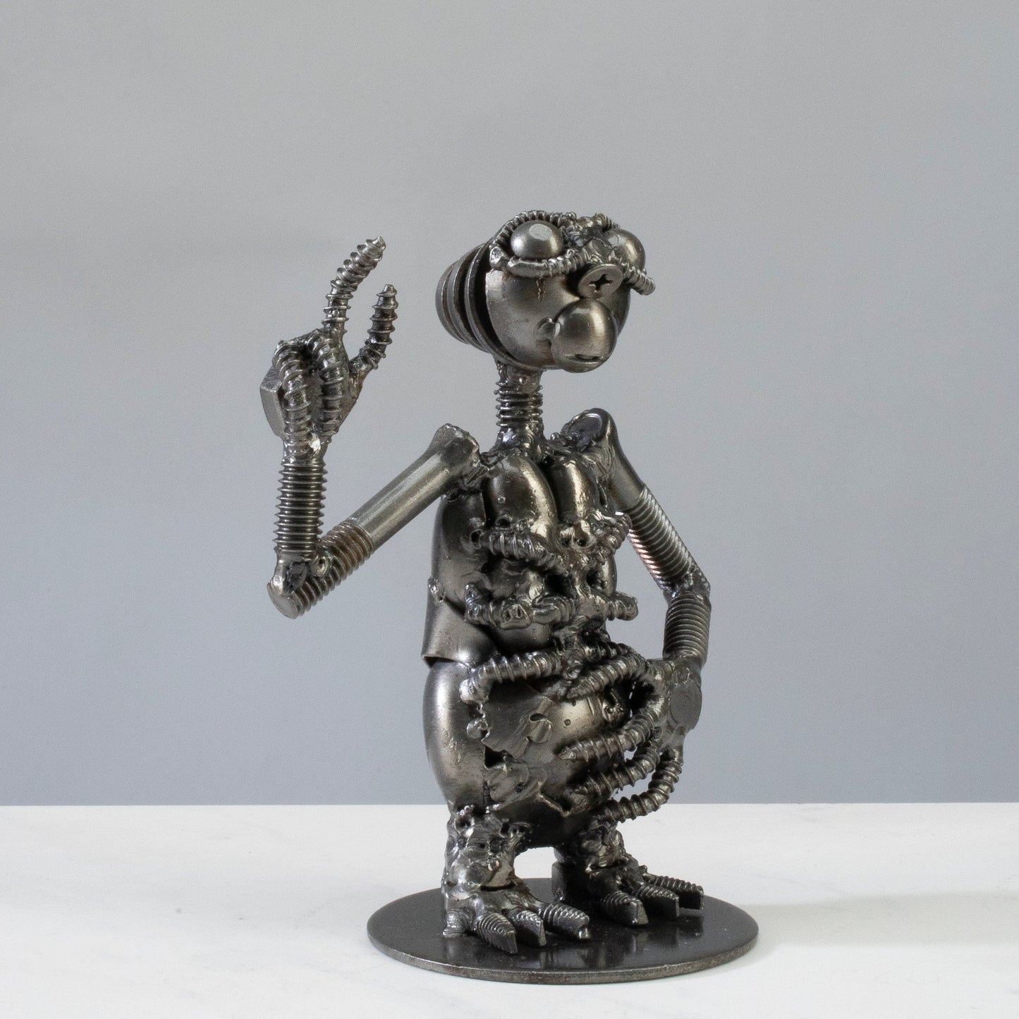 ET metal sculpture angle view
