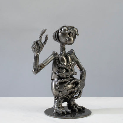 ET metal sculpture angle view