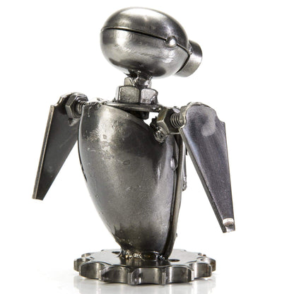 Eve metal sculpture angle view