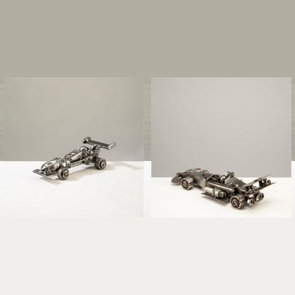 Mini F1 and 10.5-inch F1 recycled metal cars — Pole Position Duo bundle — Vault 88