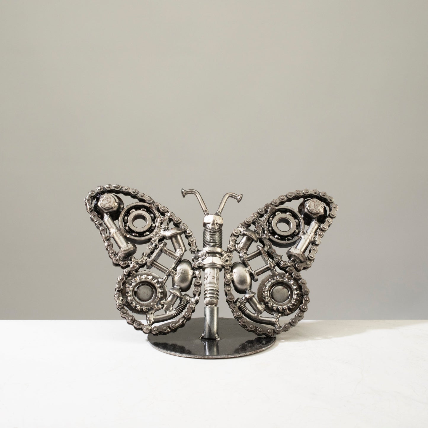 Monarch butterfly sculpture top view
