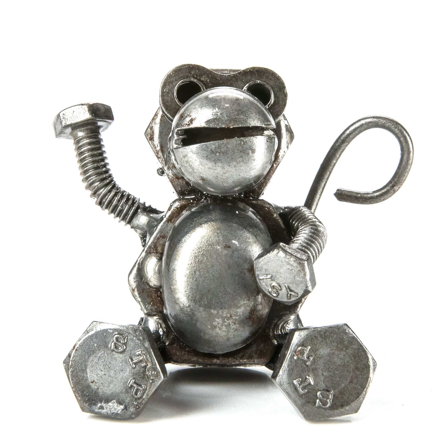 Monkey recycled metal sculpture — Vault 88