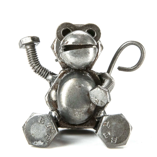 Monkey recycled metal sculpture — Vault 88
