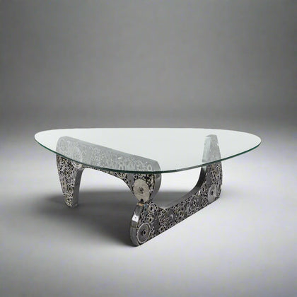 Noguchi Inspired Recycled Metal Art Table