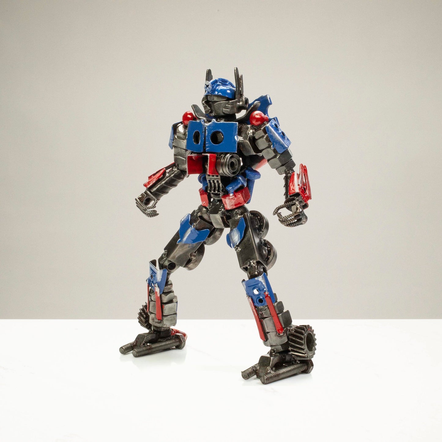 11 inch Optimus Prime inspired recycled metal sculpture — Vault 88