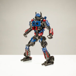 11" Optimus Prime Inspired Recycled Metal Sculpture