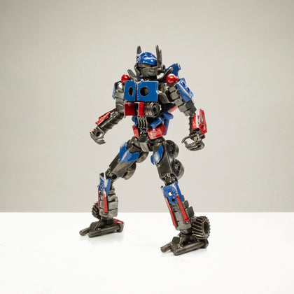 11" Optimus Prime Inspired Recycled Metal Sculpture