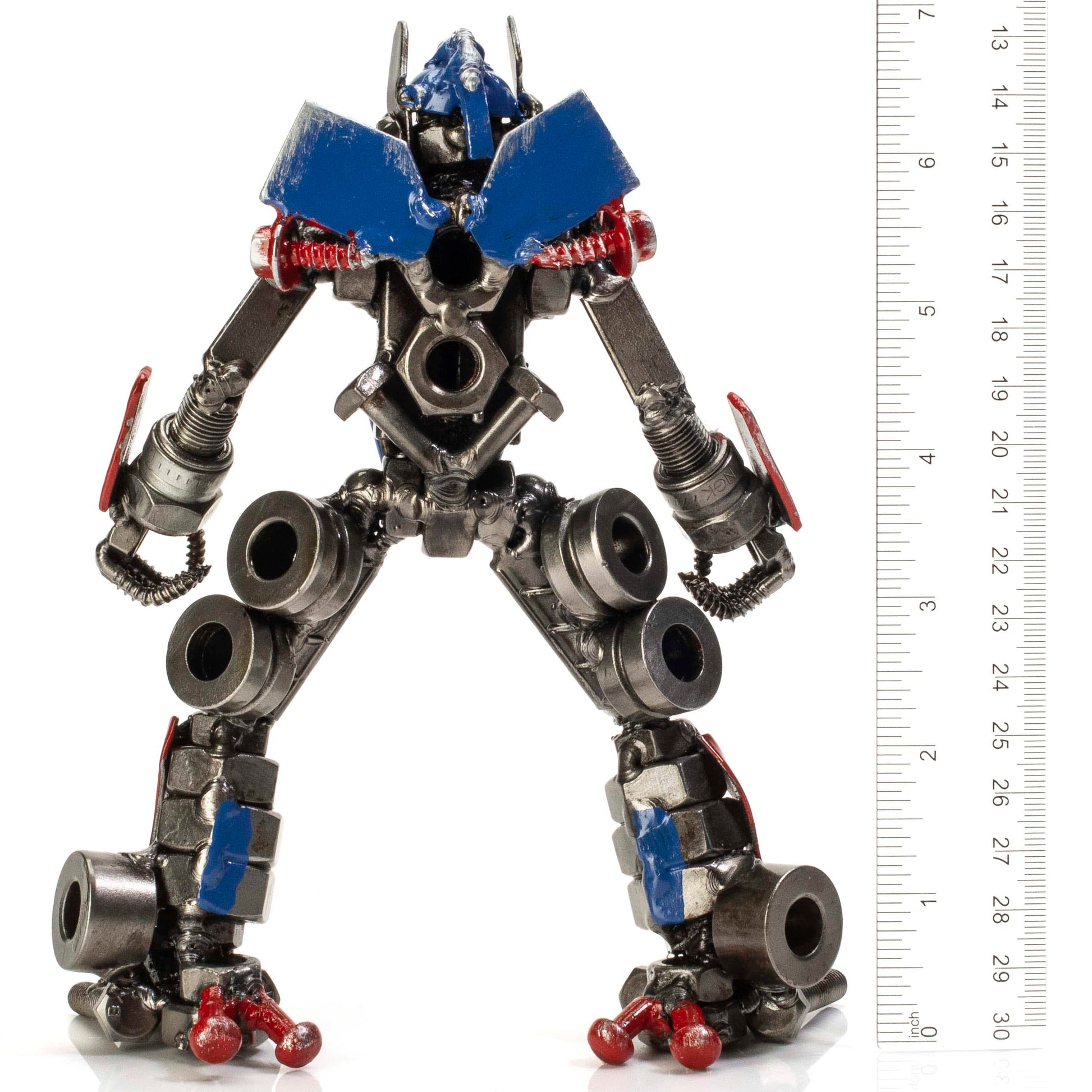 7 inch Optimus Prime sculpture display view