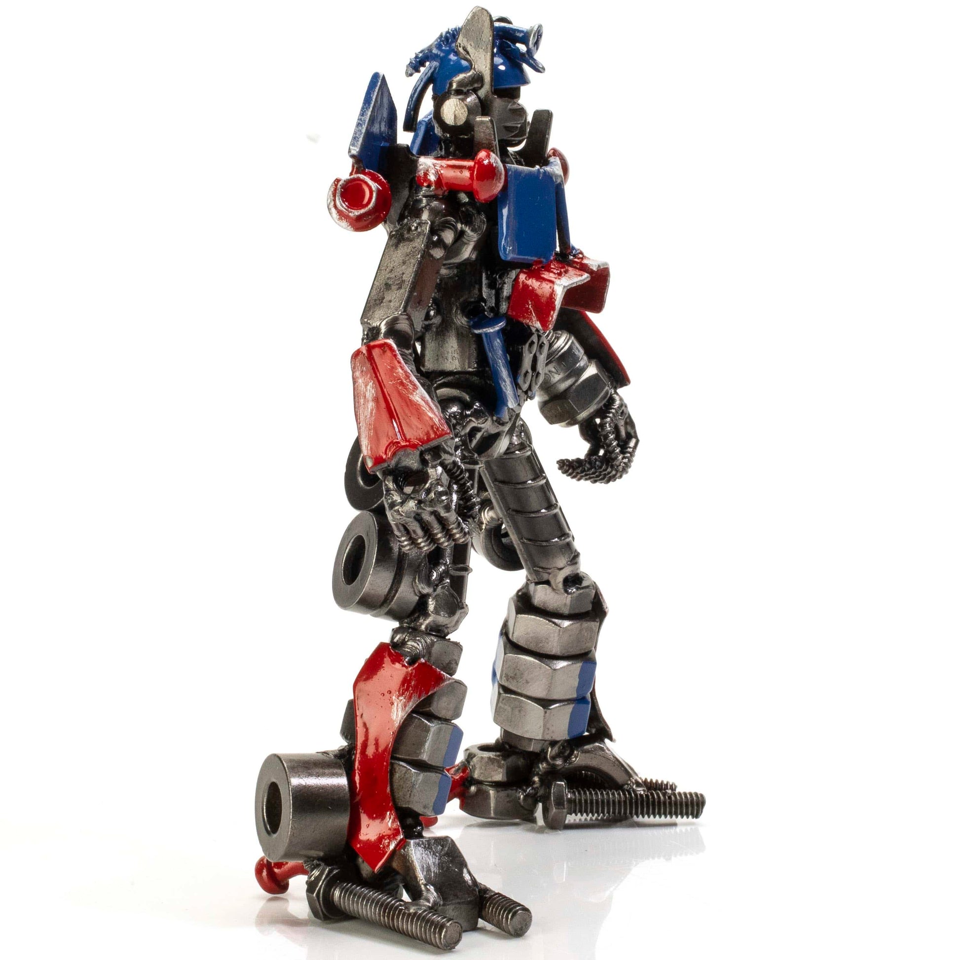 7 inch Optimus Prime sculpture angle view