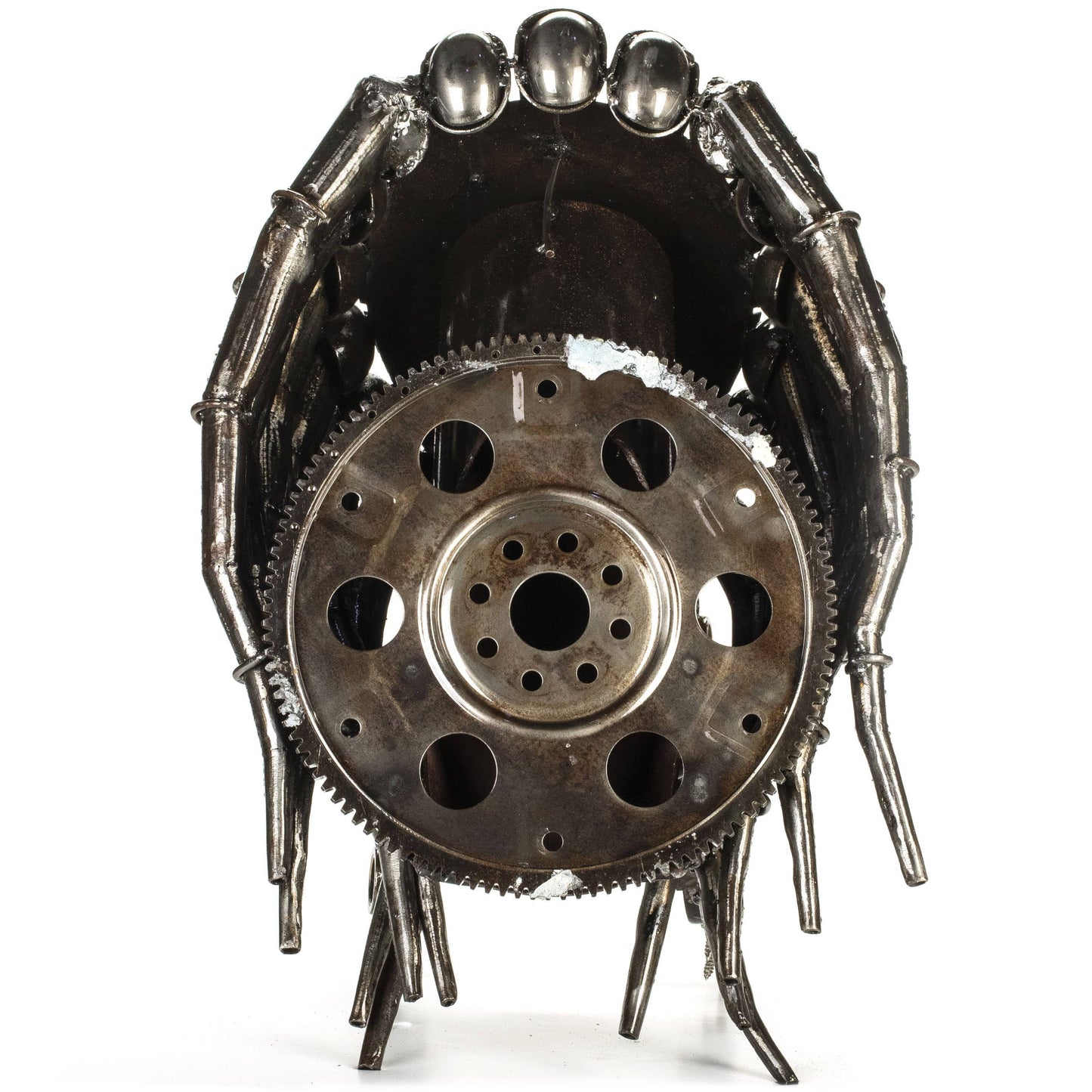 Predator head sculpture side view