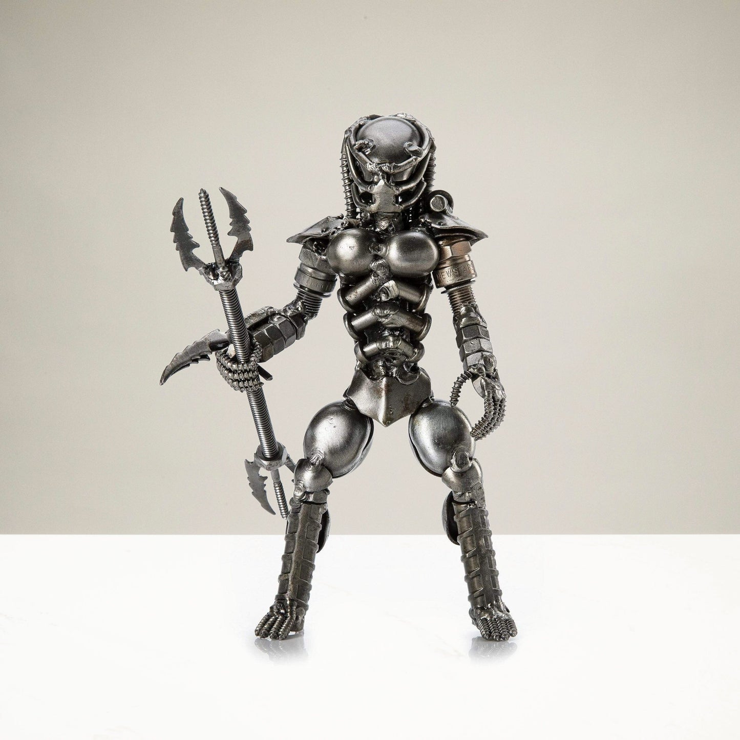 Predator inspired recycled metal sculpture — Vault 88