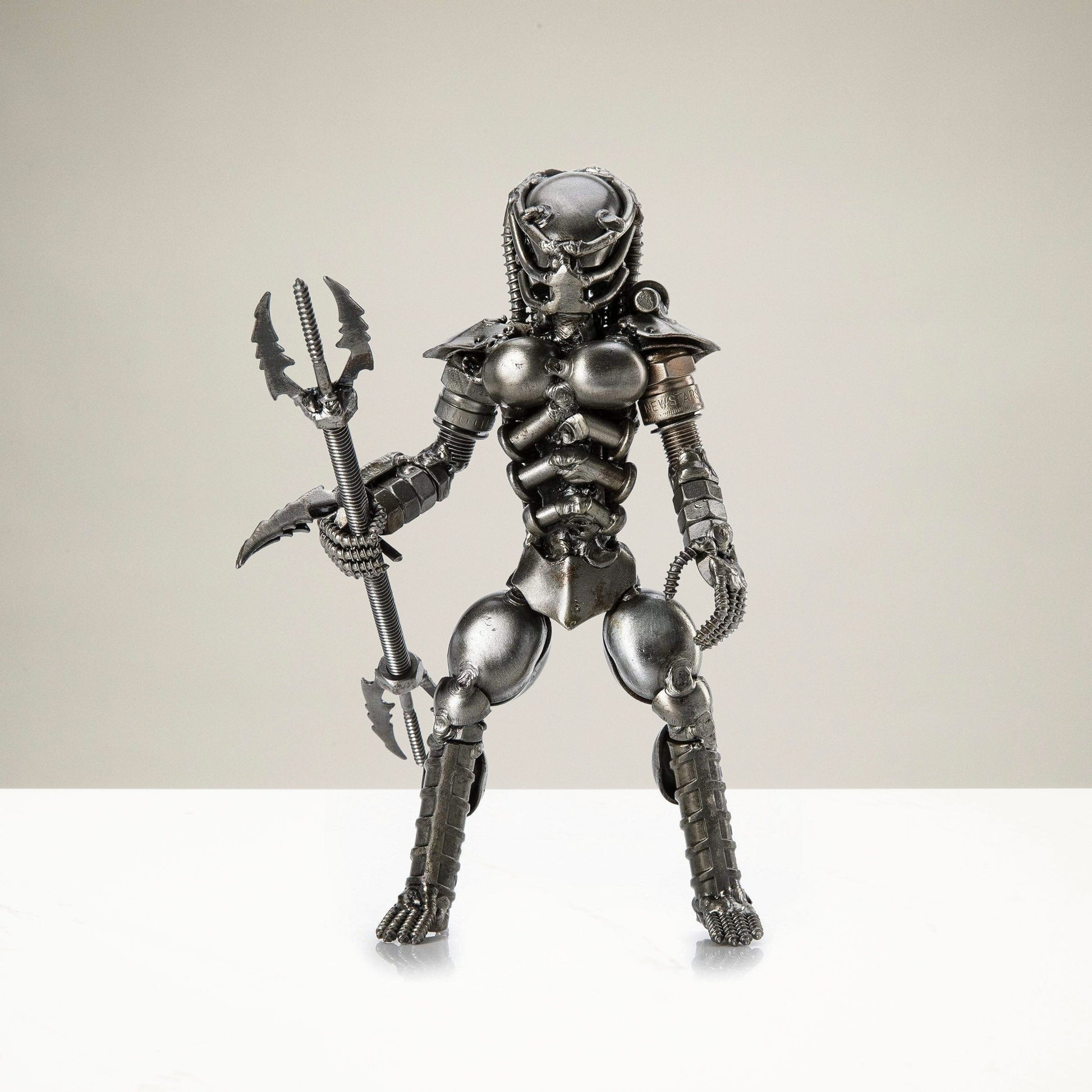 Predator inspired recycled metal sculpture — Vault 88