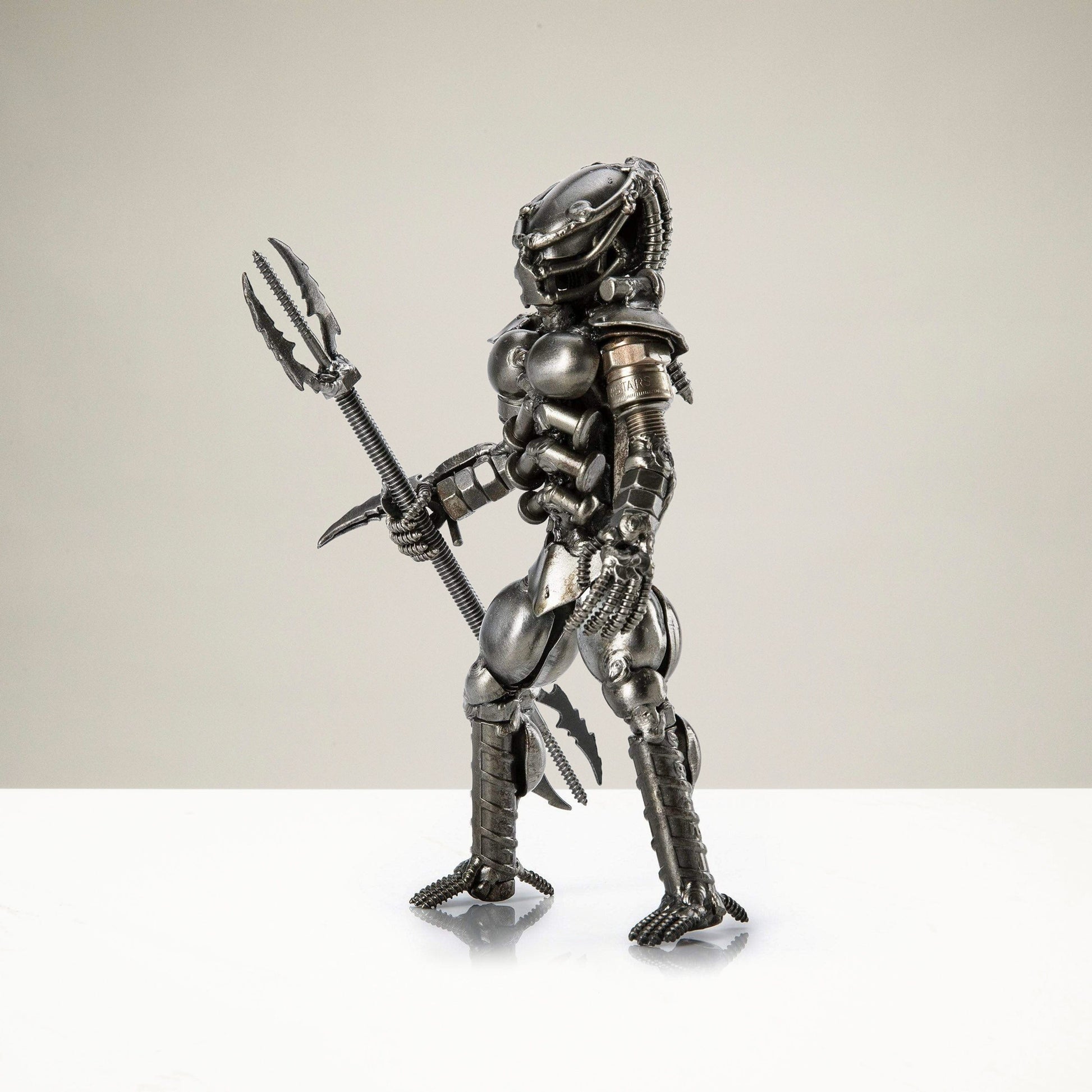 Predator metal sculpture detail