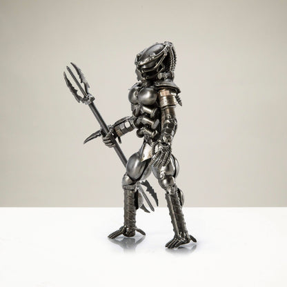 Predator metal sculpture detail