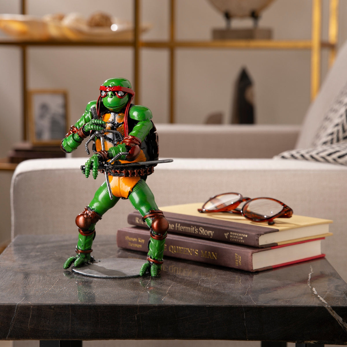 Raphael metal sculpture sai detail — Vault 88