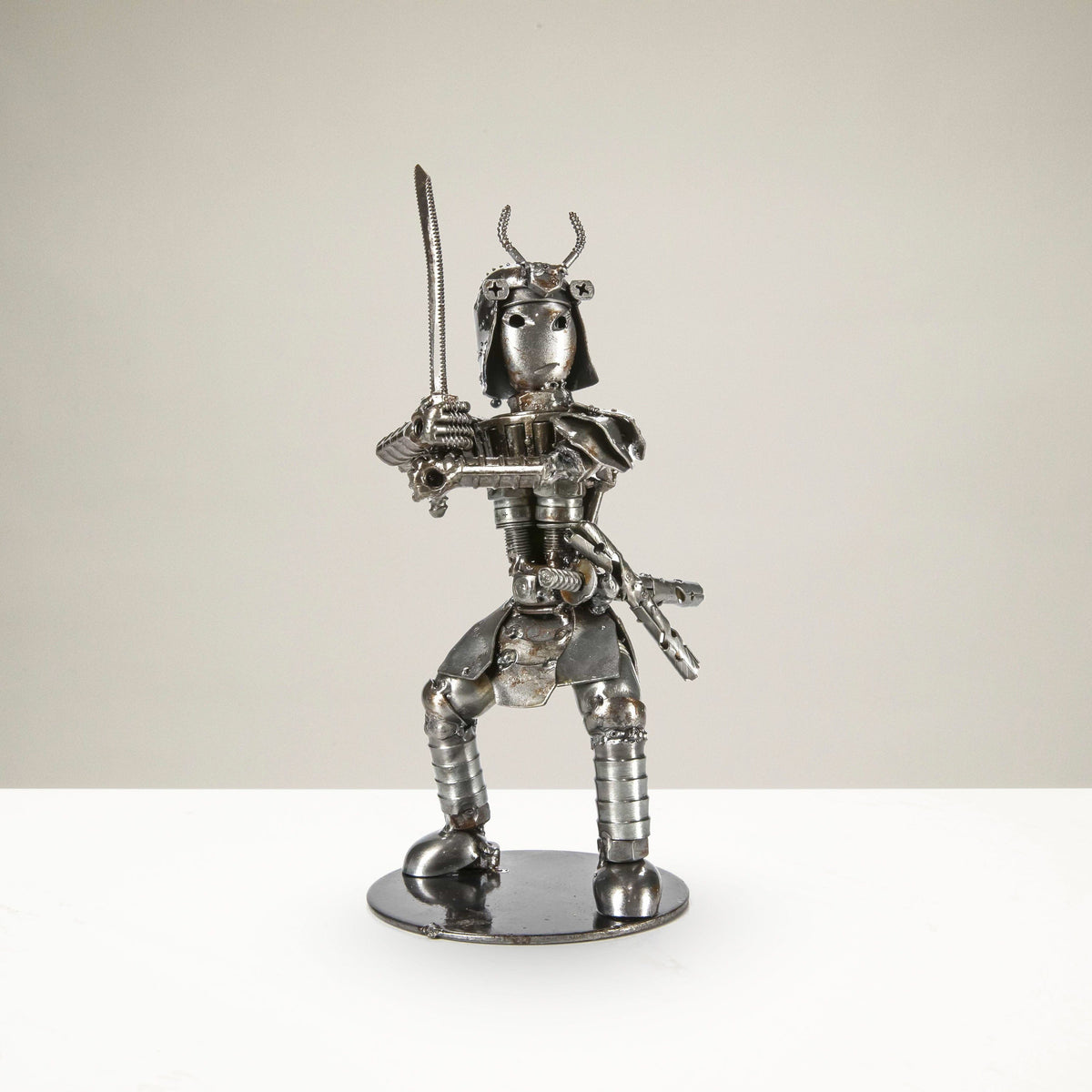 Samurai Recycled Metal Sculpture — Vault 88