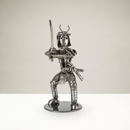 Samurai Recycled Metal Sculpture — Vault 88