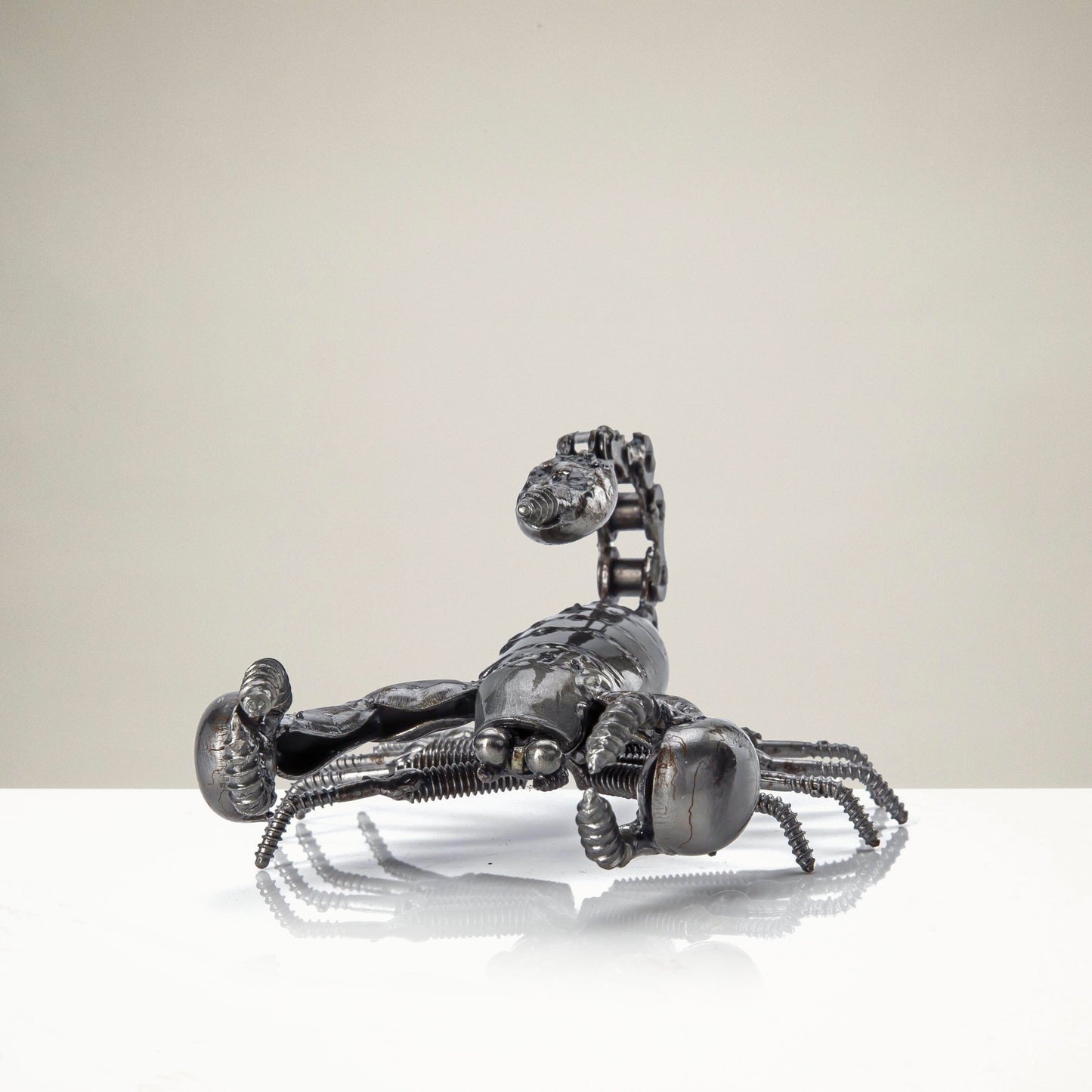 Scorpion inspired recycled metal sculpture — Vault 88