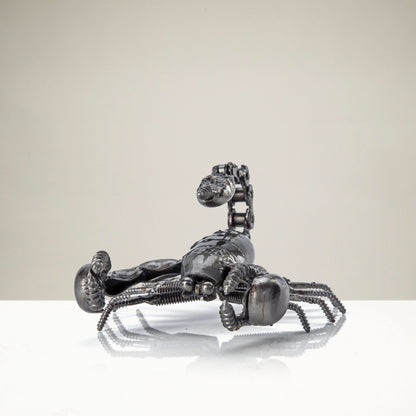 Scorpion inspired recycled metal sculpture — Vault 88
