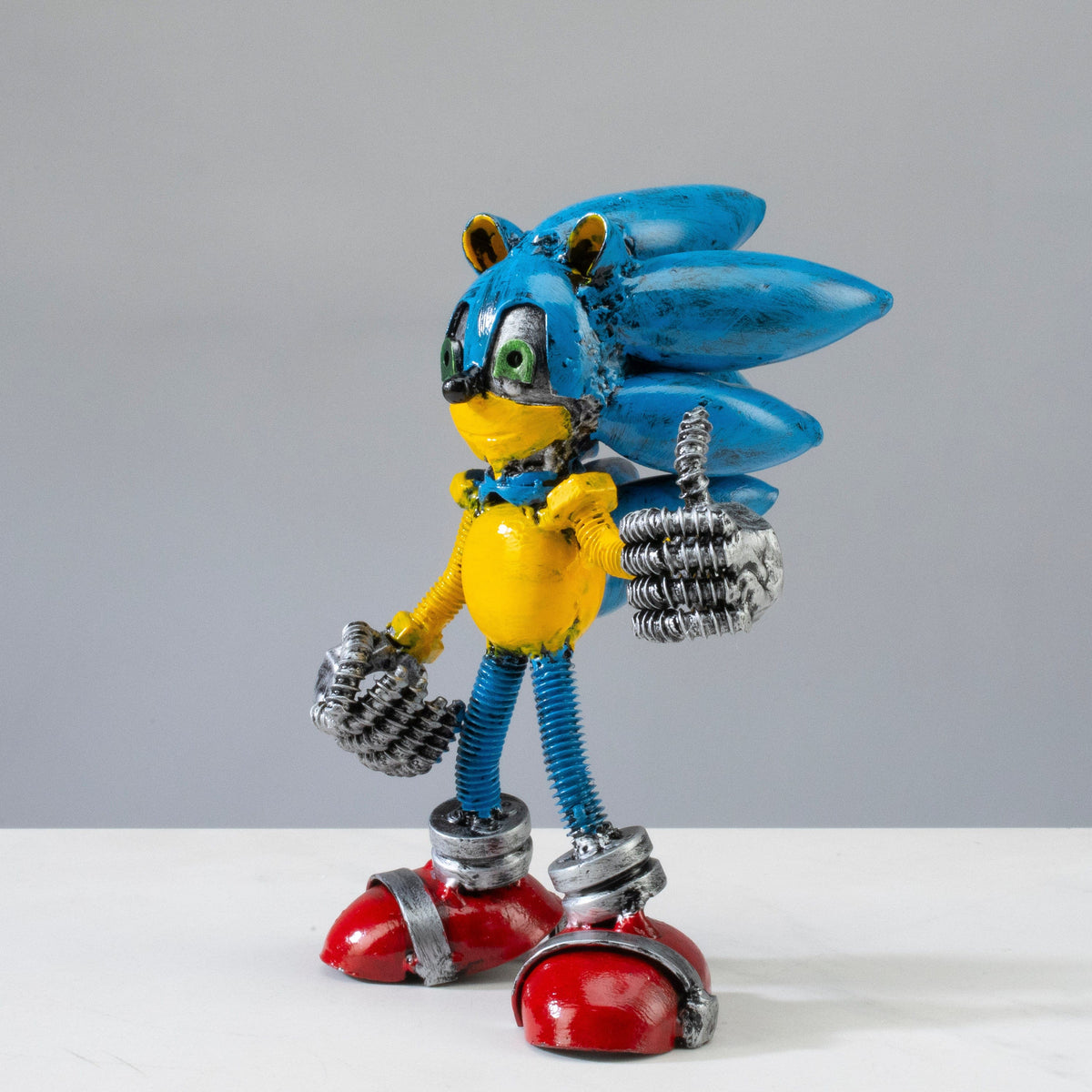 Sonic Inspired Recycled Metal Sculpture — Vault 88