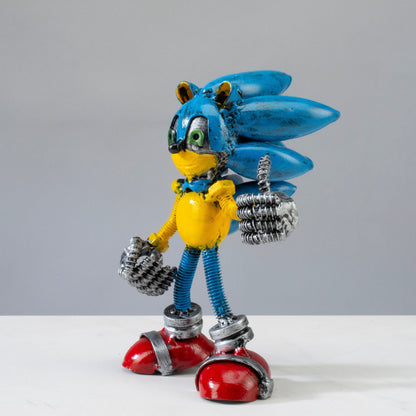 Sonic Inspired Recycled Metal Sculpture — Vault 88