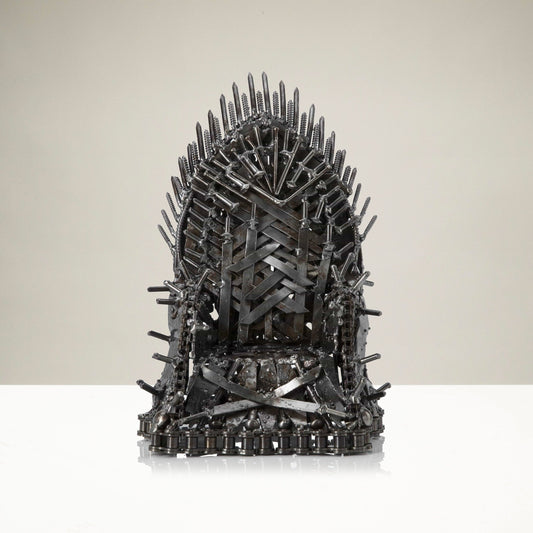 Throne inspired recycled metal sculpture — Vault 88