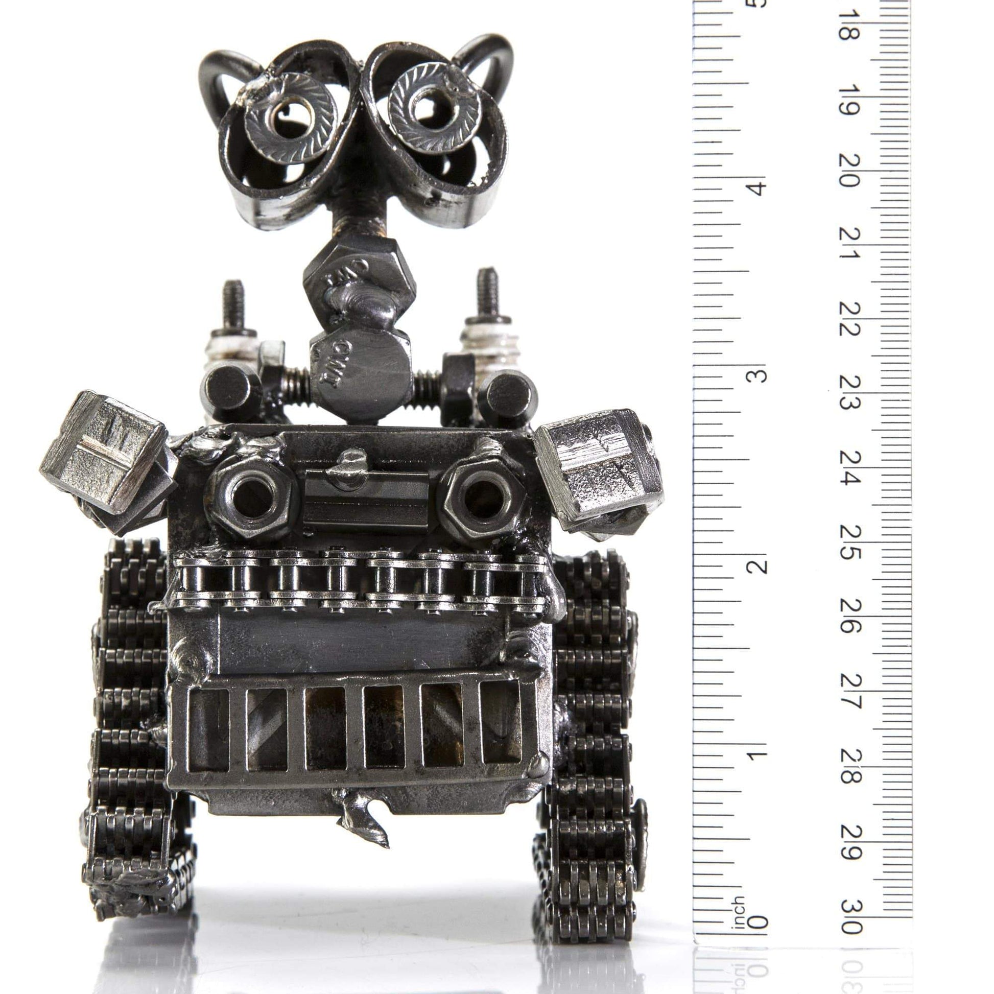 Mini Wall-E sculpture angle view