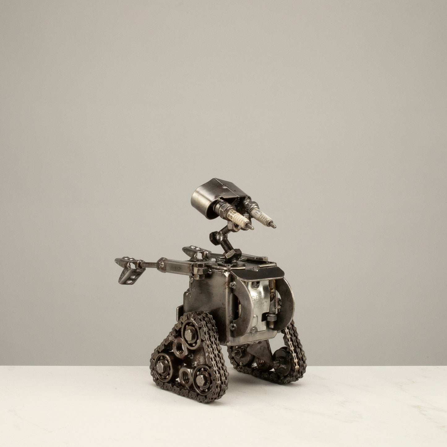 Large Wall-E sculpture angle view
