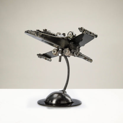 X-Wing inspired recycled metal sculpture — Vault 88